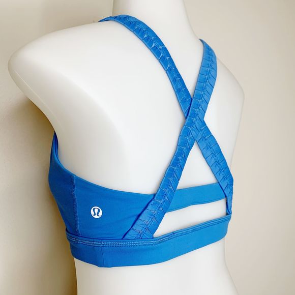 lululemon athletica Other - LULULEMON Blue Adapt The Strap Sports Bra Size 10